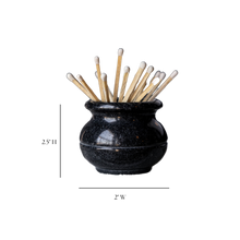 Load image into Gallery viewer, Black Marble Match Holder