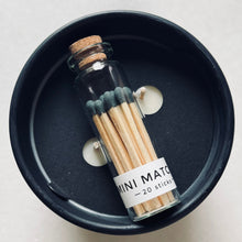 Load image into Gallery viewer, Matte Black Candle + Mini Matches