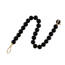 Load image into Gallery viewer, Black Glass Decor Beads
