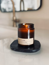 Load image into Gallery viewer, black marble candle plate
