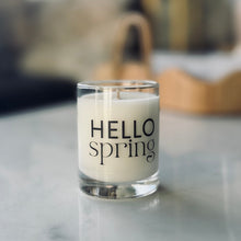 Load image into Gallery viewer, hello spring candle
