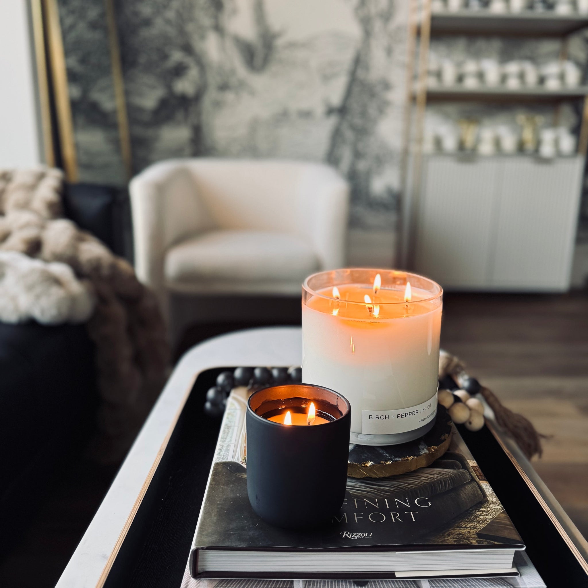 candle✣candle 4 wick clear glass Z CANDLE – Z CANDLES