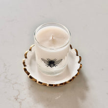 Load image into Gallery viewer, gold and white ceramic coaster
