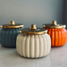 Load image into Gallery viewer, orange pumpkin gold lid
