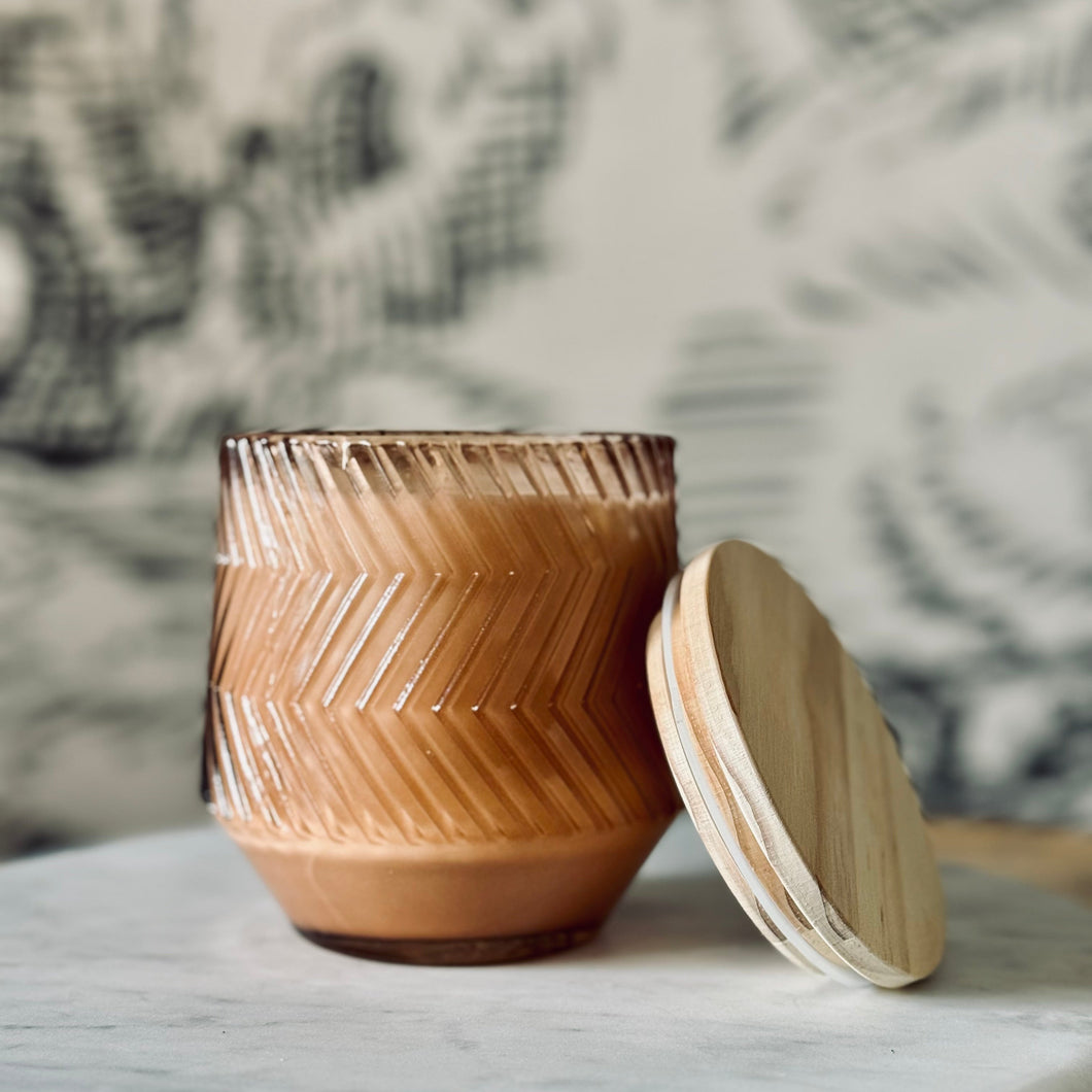 amber orange candle