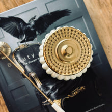 Load image into Gallery viewer, white pumpkin gold lid

