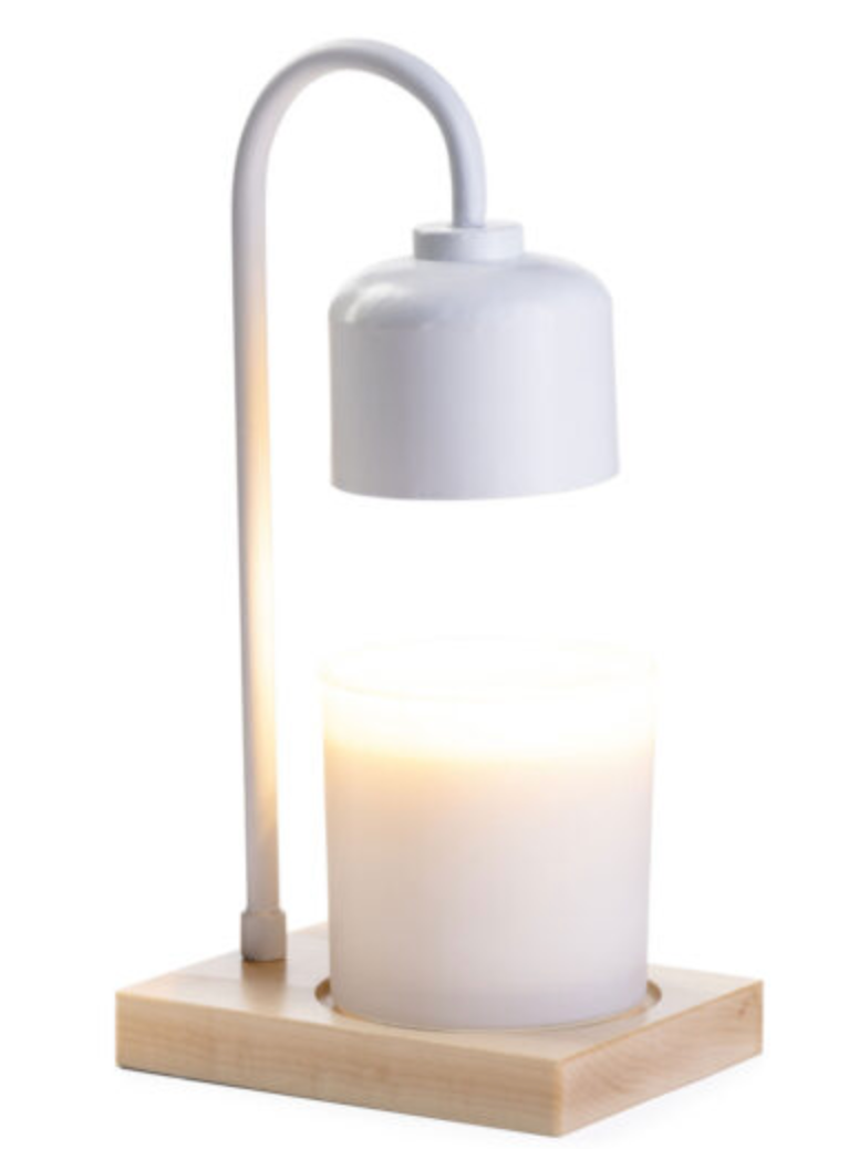 arched white candle lamp