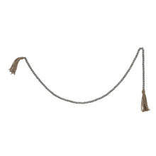 Load image into Gallery viewer, Jute and Wood Bead Garland with Tassels
