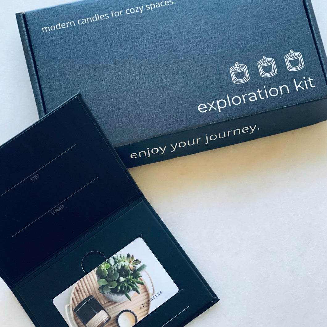 gift card + exploration kit