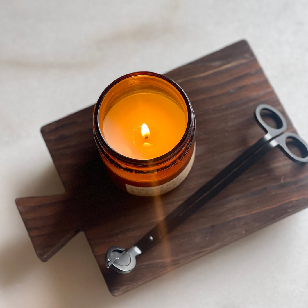 modern wood candle riser