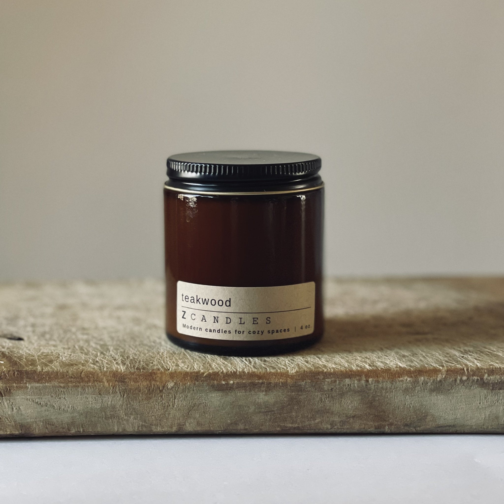 Teakwood 12 oz scented candle